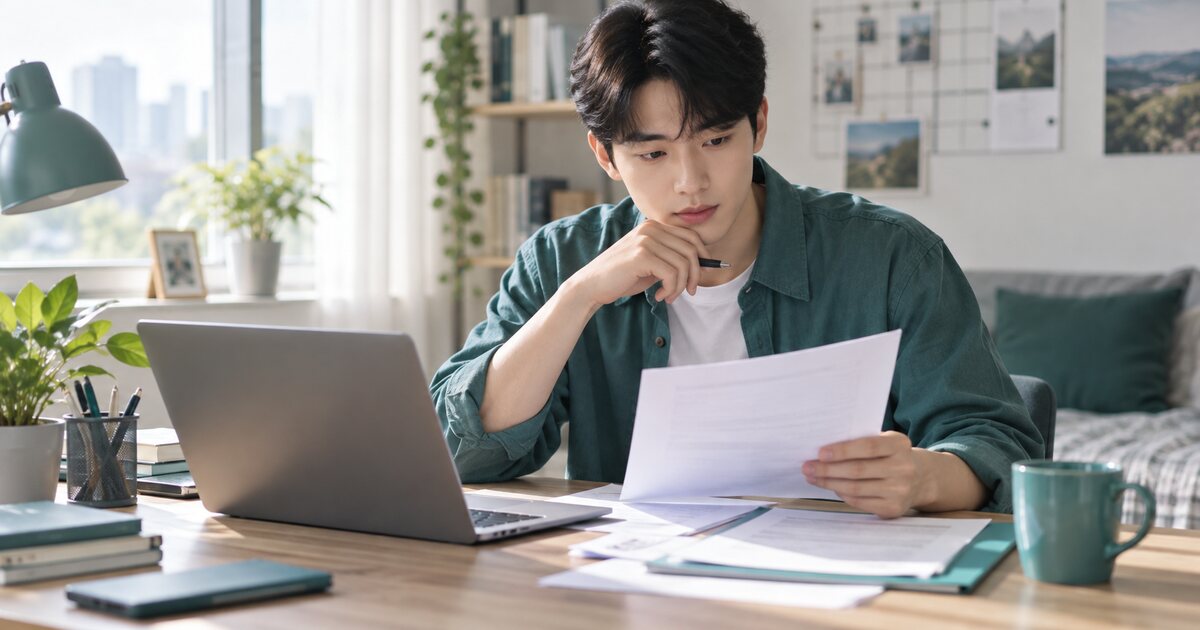 청년미래적금 가입 조건을 서류로 확인하는 청년